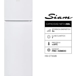 HELADERA CICLICA SIAM 298LTS BLANCA HSI-CT302B