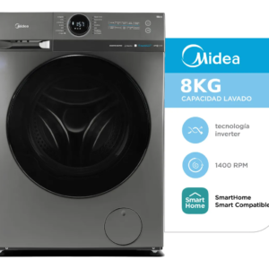 LAVARROPAS C. FRONTAL MIDEA 8KG GRIS INVERTER MF200W80WB/T