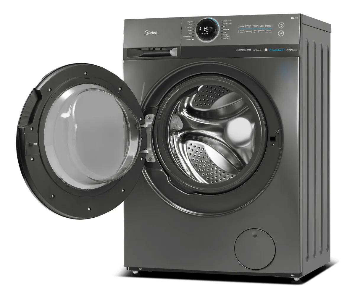 LAVARROPAS C. FRONTAL MIDEA 8KG GRIS INVERTER MF200W80WB/T - Imagen 2