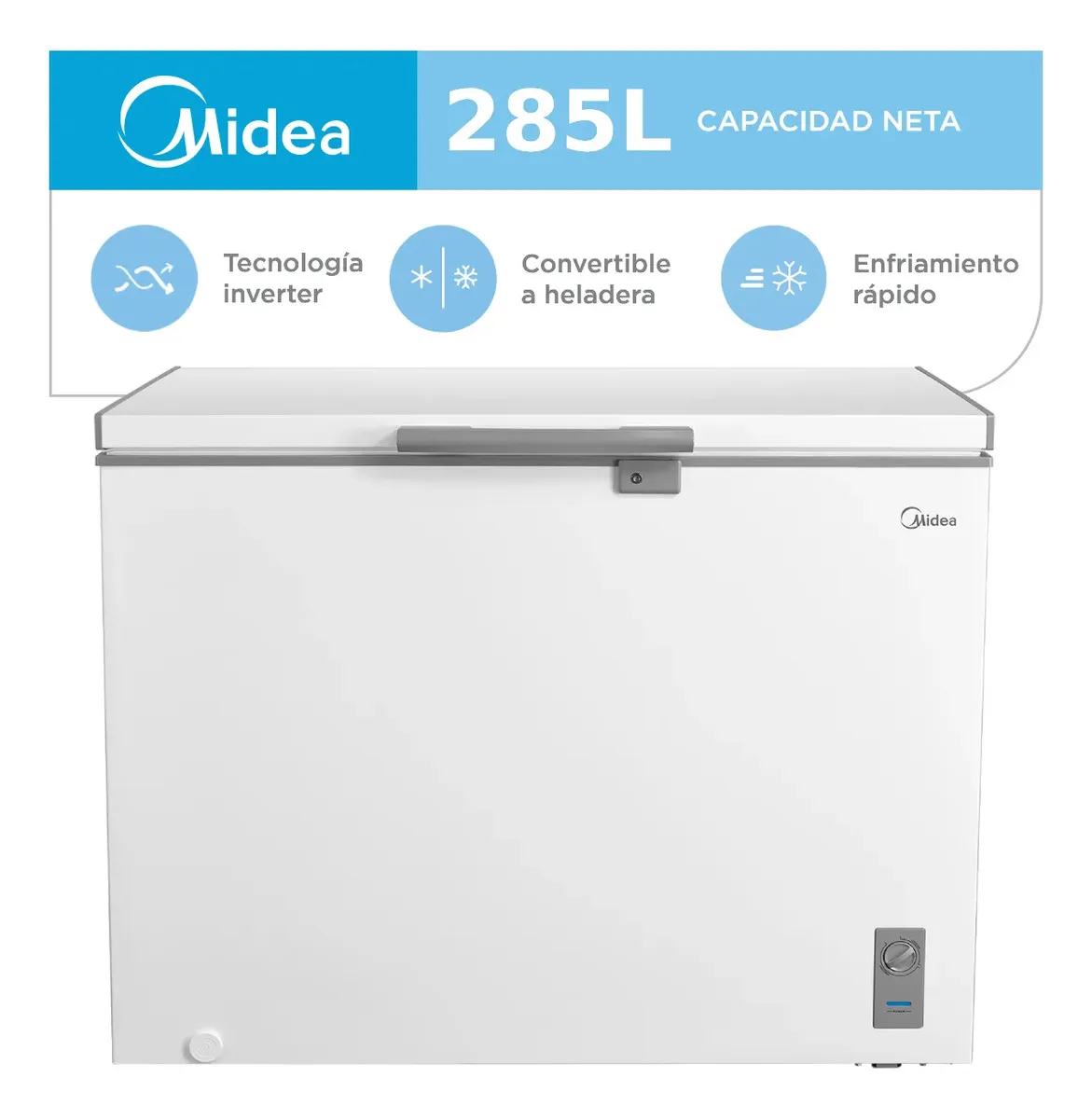 FREEZER MIDEA 295LTS INVERTER MDRC411FZE01