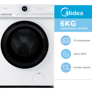 LAVARROPAS C. FRONTAL MIDEA 6KG BLANCO MF100W60/W